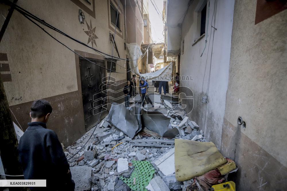 Israeli Attacks On Gaza Continue - Deir Al-Balah