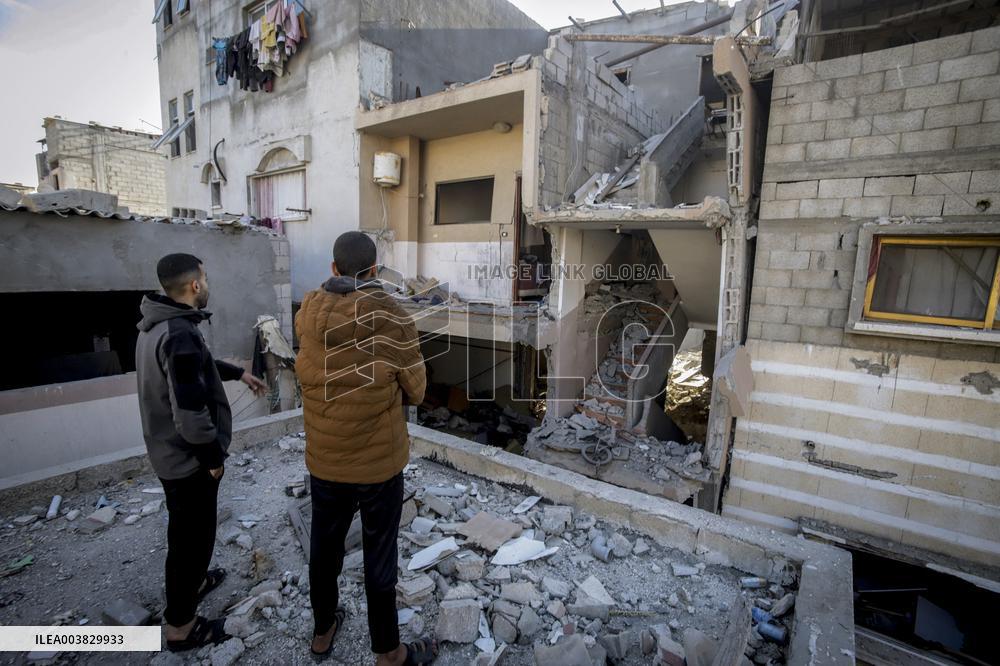 Israeli Attacks On Gaza Continue - Deir Al-Balah