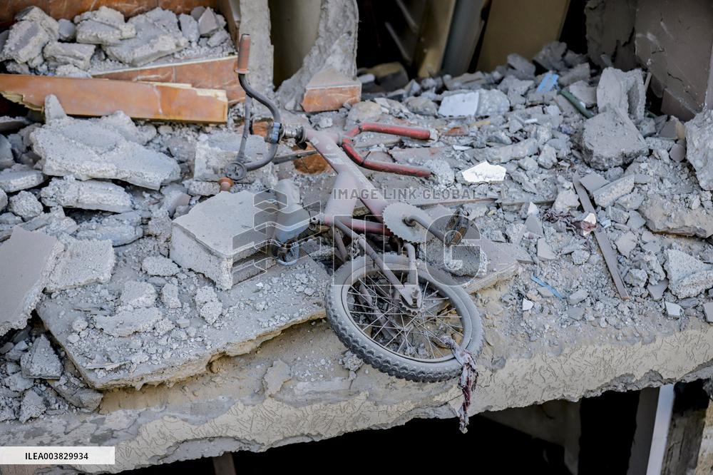 Israeli Attacks On Gaza Continue - Deir Al-Balah