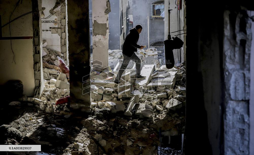 Israeli Attacks On Gaza Continue - Deir Al-Balah