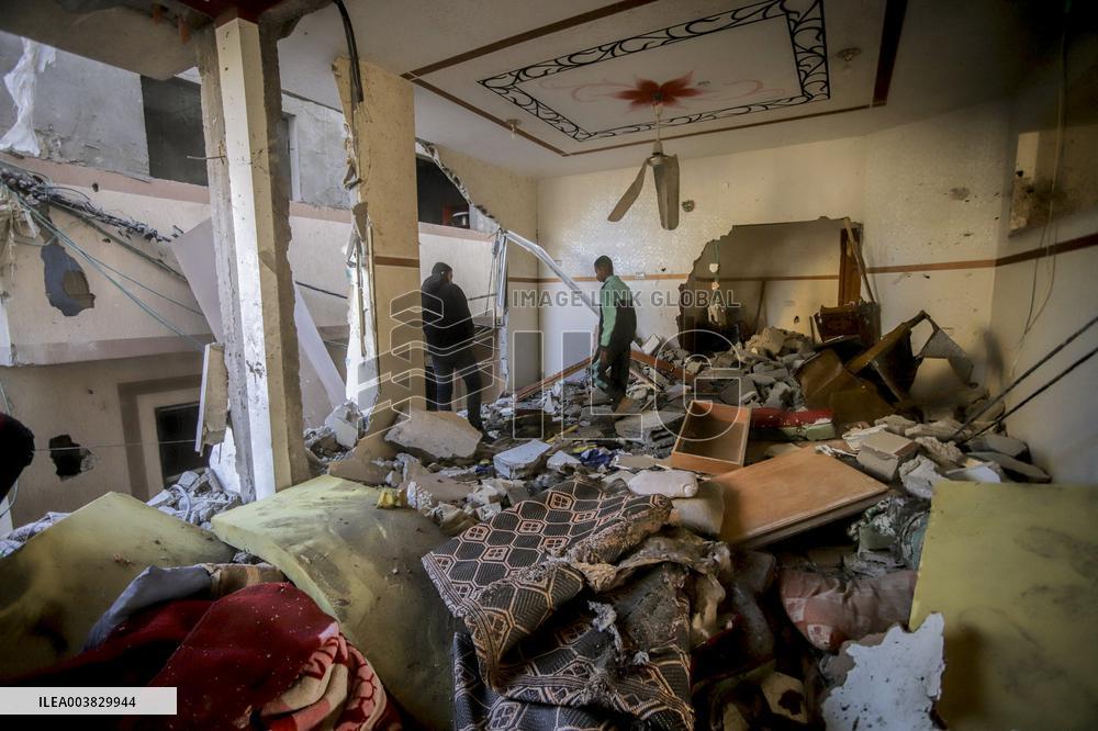 Israeli Attacks On Gaza Continue - Deir Al-Balah