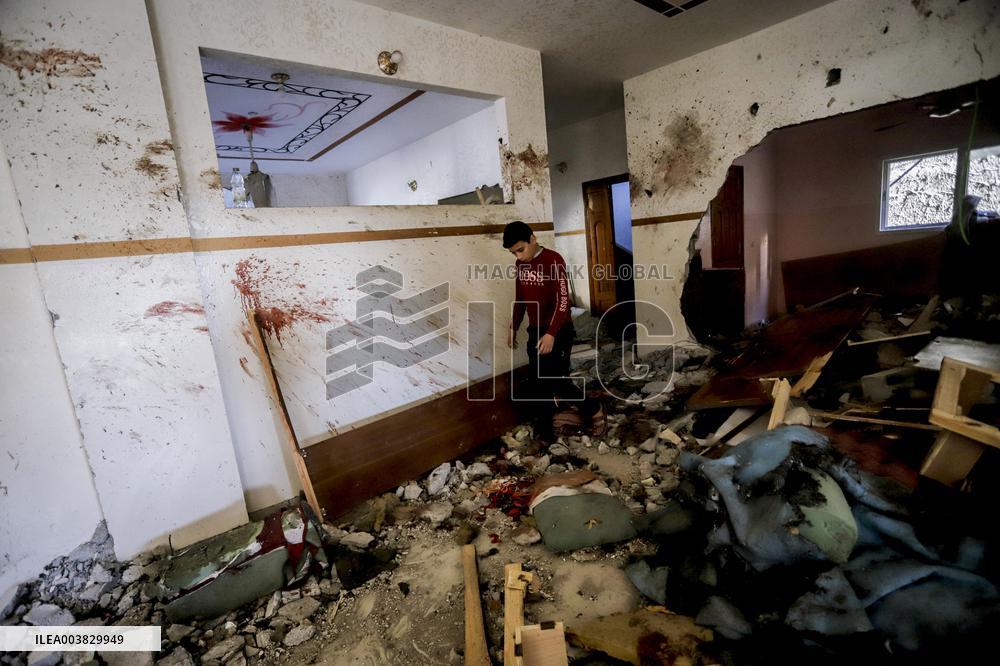 Israeli Attacks On Gaza Continue - Deir Al-Balah