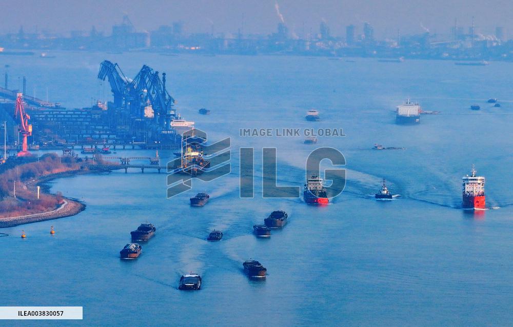 Yangtze River Cargo Ships