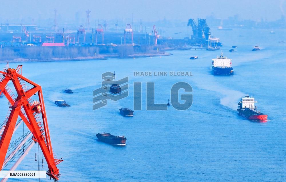 Yangtze River Cargo Ships