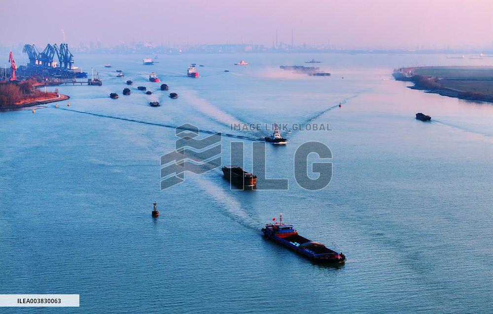 Yangtze River Cargo Ships