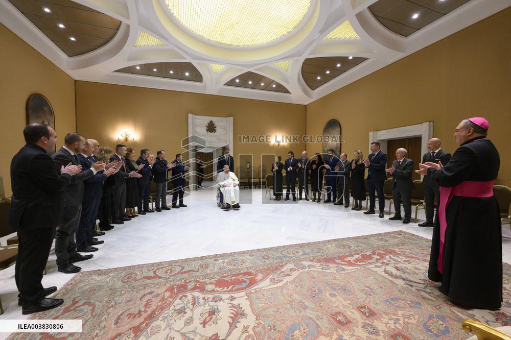Pope Francis Private Audience - Vatican