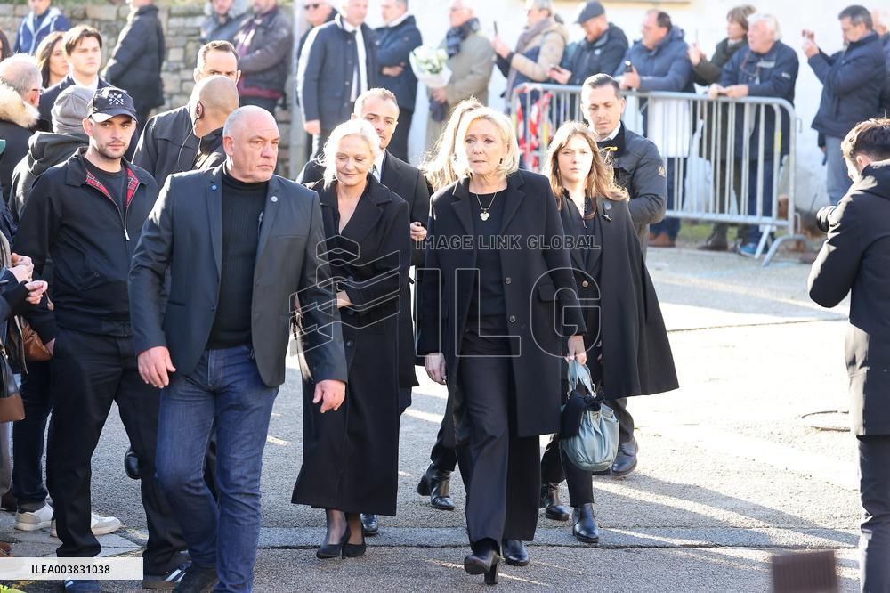 Funeral Of Jean-Marie Le Pen - France