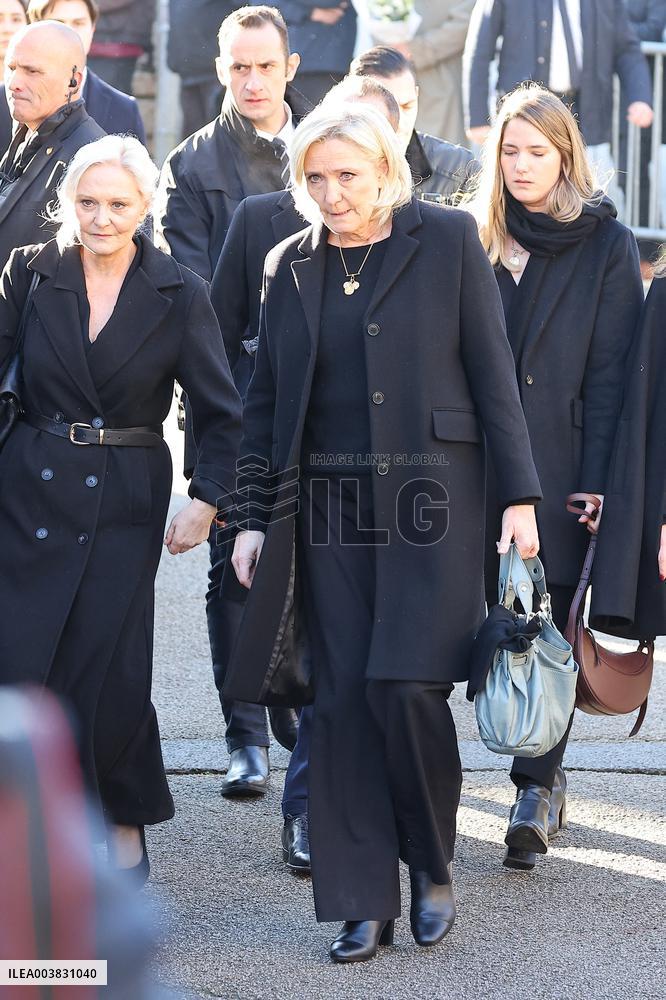 Funeral Of Jean-Marie Le Pen - France