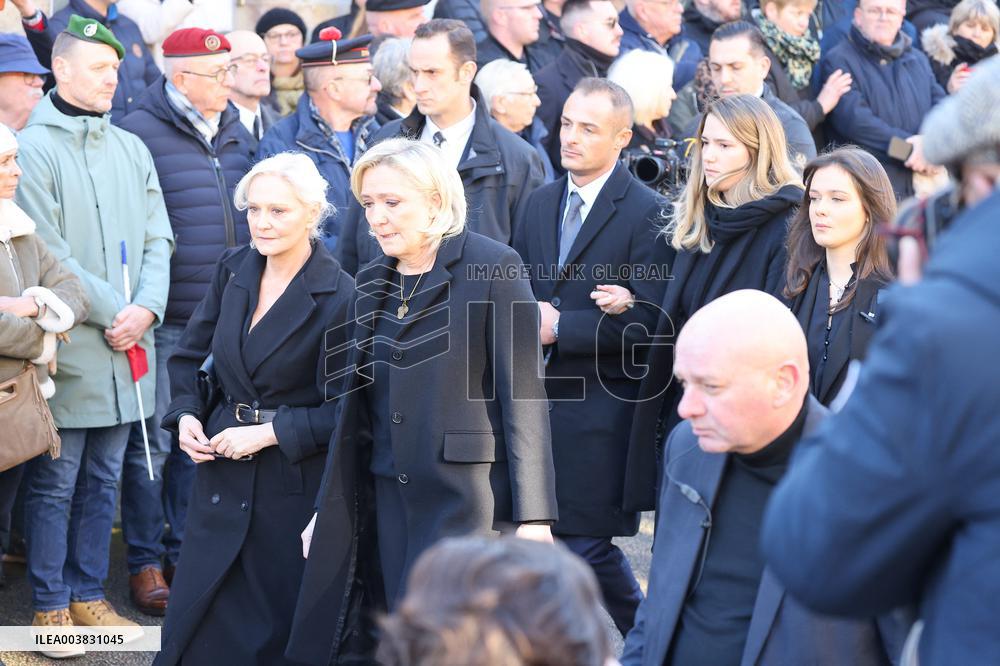 Funeral Of Jean-Marie Le Pen - France