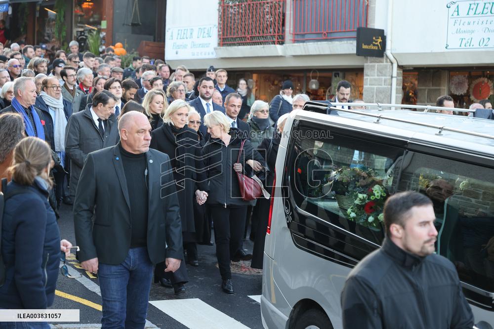 Funeral Of Jean-Marie Le Pen - France