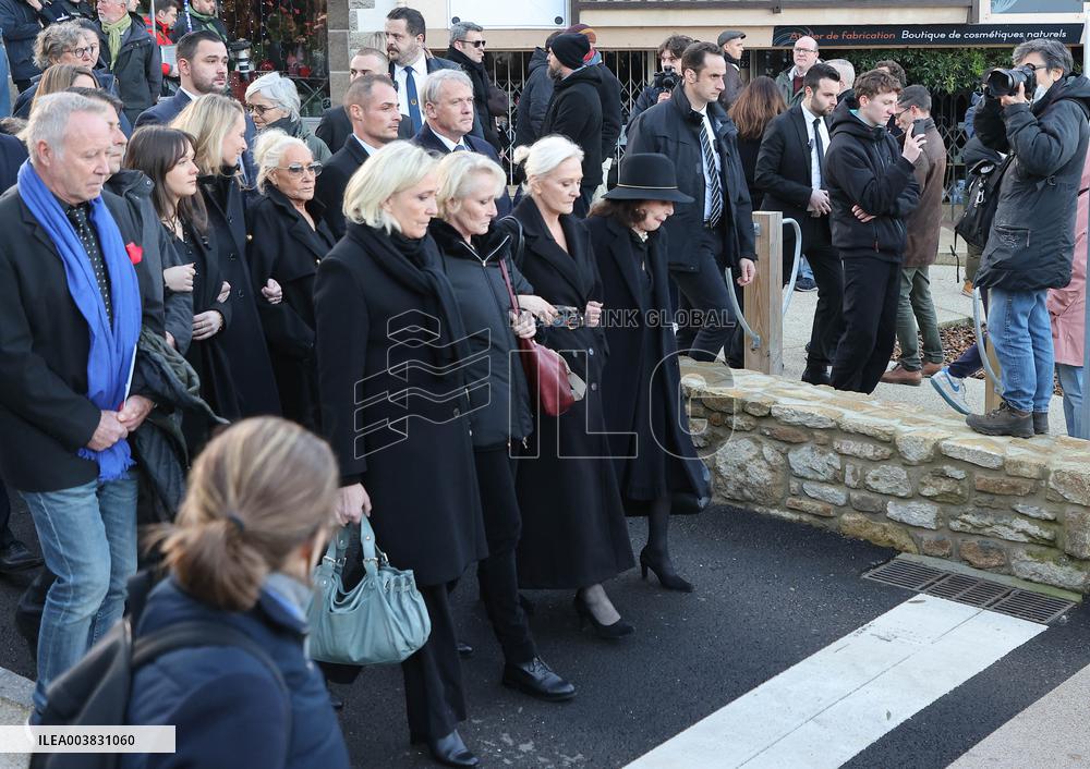 Funeral Of Jean-Marie Le Pen - France
