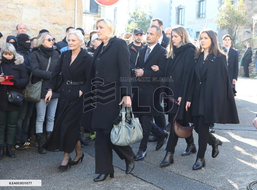 Funeral Of Jean-Marie Le Pen - France