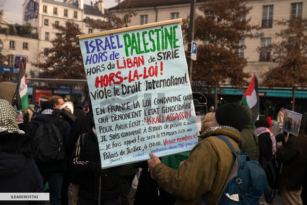 Pro-Palestinian Protest Honors Journalists Killed in Conflict - Paris
