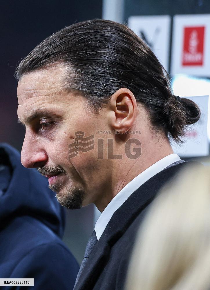 Zlatan Ibrahimovic At AC Milan v Cagliari Calcio - Italy