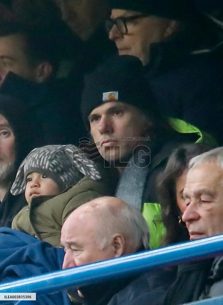 Orelsan And His Son At Ligue 2 Match - Caen