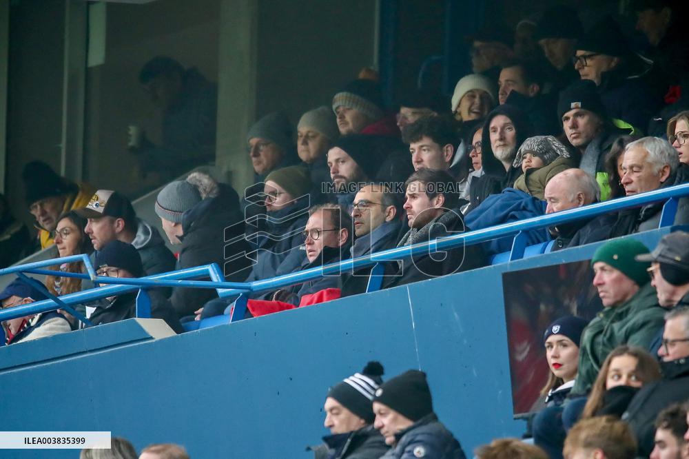 Orelsan And His Son At Ligue 2 Match - Caen