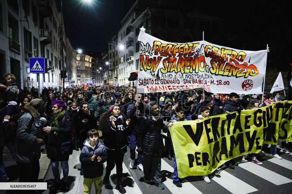 Demonstration And Procession In Memory Of Ramy Elgani - Milan