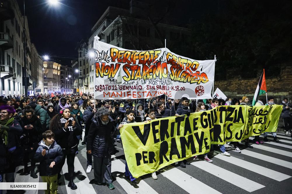 Demonstration And Procession In Memory Of Ramy Elgani - Milan