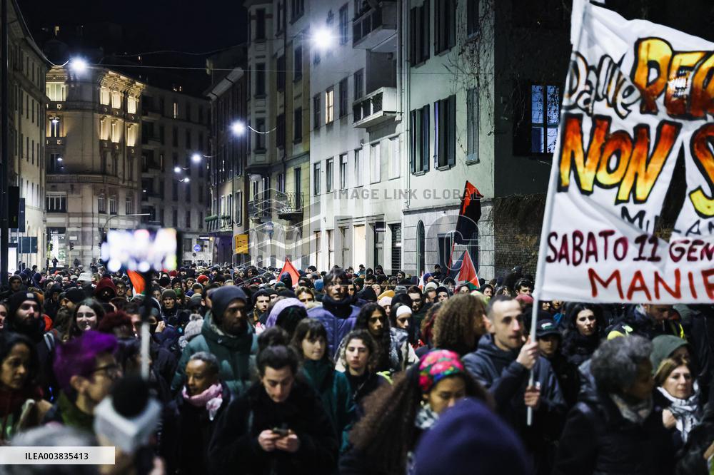 Demonstration And Procession In Memory Of Ramy Elgani - Milan