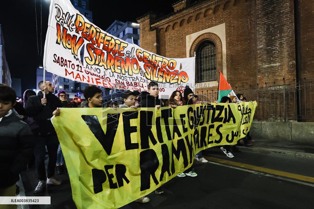 Demonstration And Procession In Memory Of Ramy Elgani - Milan