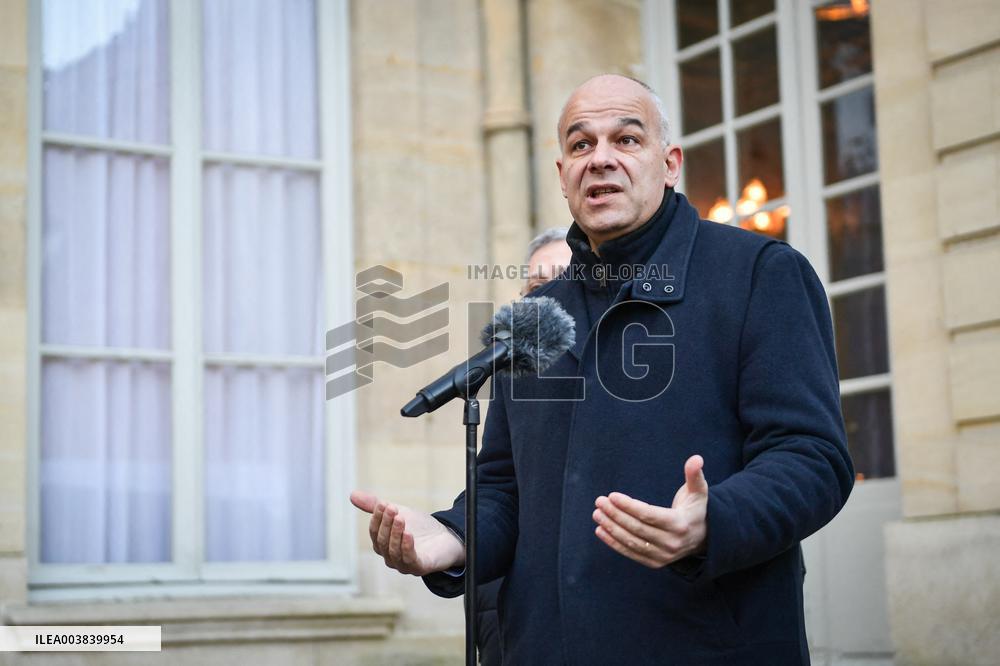 Meetings between general and representative professional agricultural organisations with French Prime Minister Francois Bayrou i