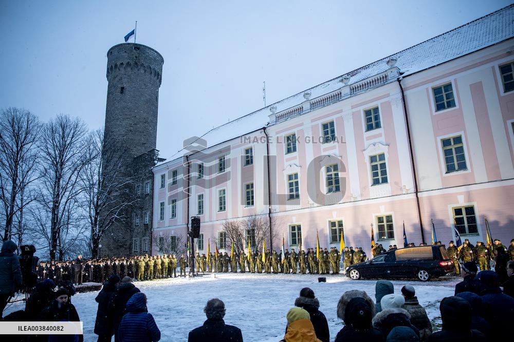 President Arnold Rüütel's memorial service at Toompea