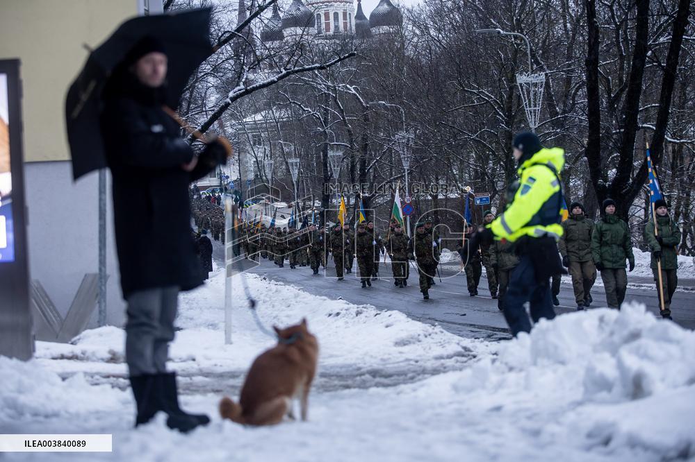 President Arnold Rüütel's memorial service at Toompea