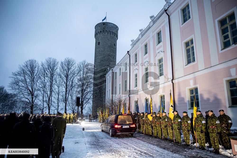 President Arnold Rüütel's memorial service at Toompea