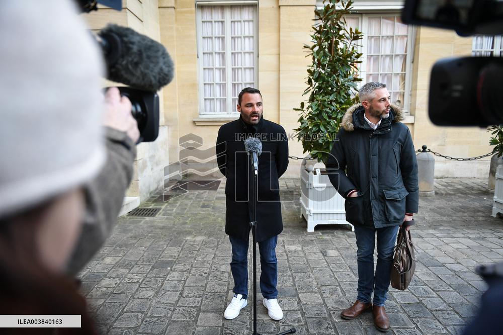 Meetings between general and representative professional agricultural organisations with French Prime Minister Francois Bayrou i