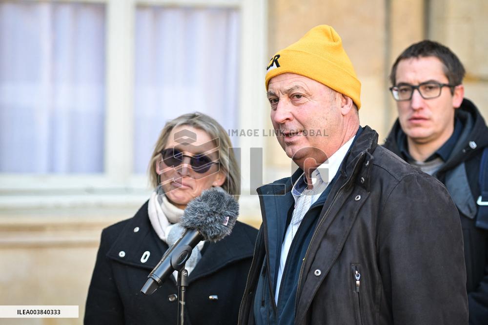 Meetings between general and representative professional agricultural organisations with French Prime Minister Francois Bayrou i