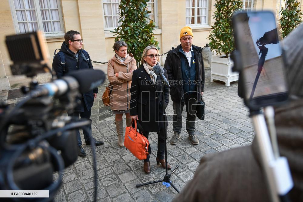 Meetings between general and representative professional agricultural organisations with French Prime Minister Francois Bayrou i