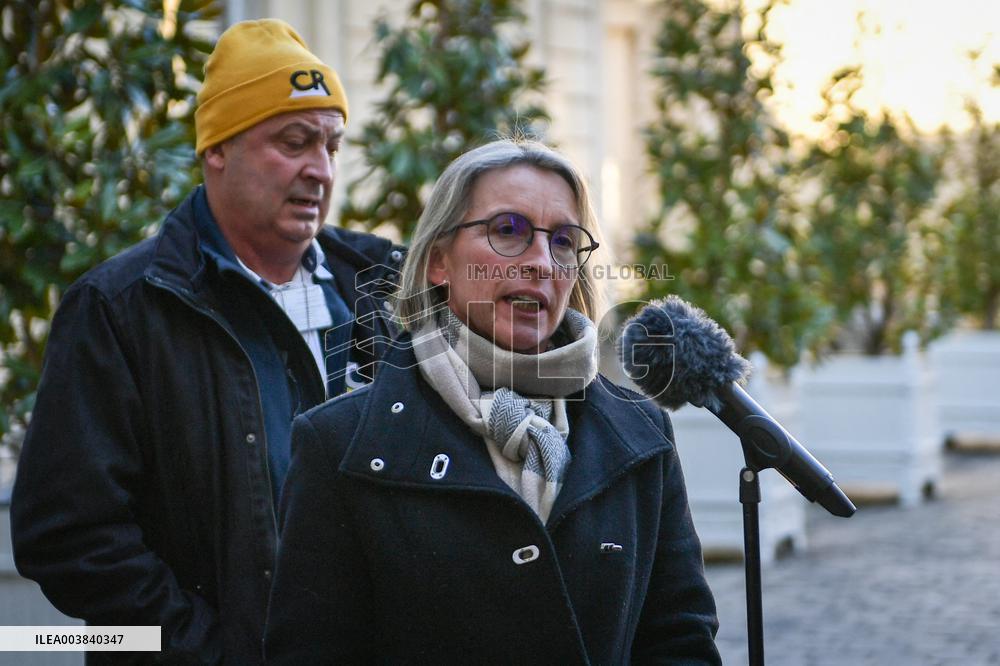 Meetings between general and representative professional agricultural organisations with French Prime Minister Francois Bayrou i