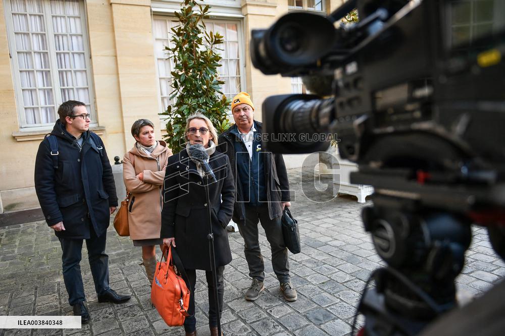 Meetings between general and representative professional agricultural organisations with French Prime Minister Francois Bayrou i