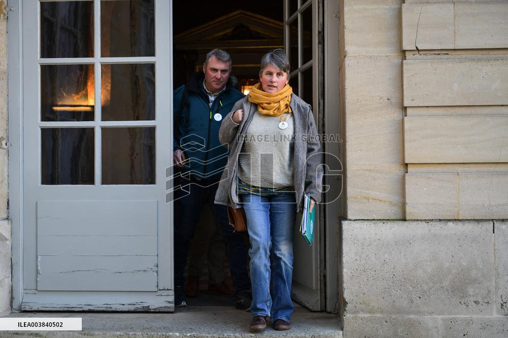 Meetings between general and representative professional agricultural organisations with French Prime Minister Francois Bayrou i