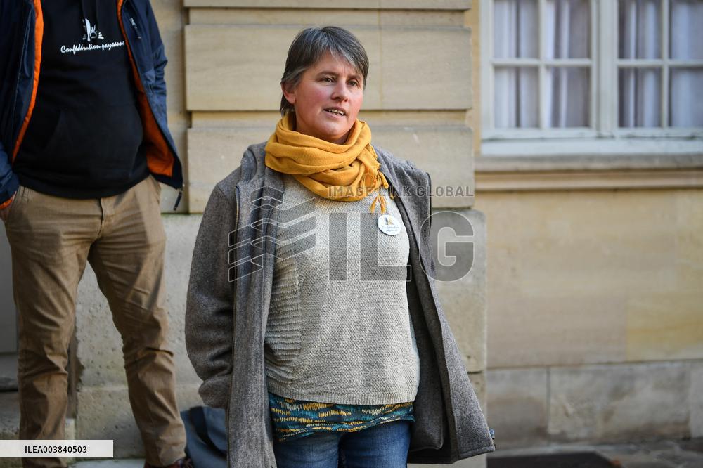 Meetings between general and representative professional agricultural organisations with French Prime Minister Francois Bayrou i