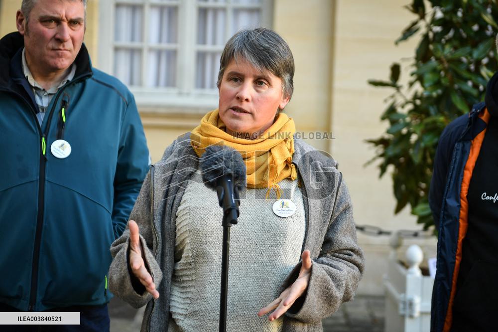 Meetings between general and representative professional agricultural organisations with French Prime Minister Francois Bayrou i