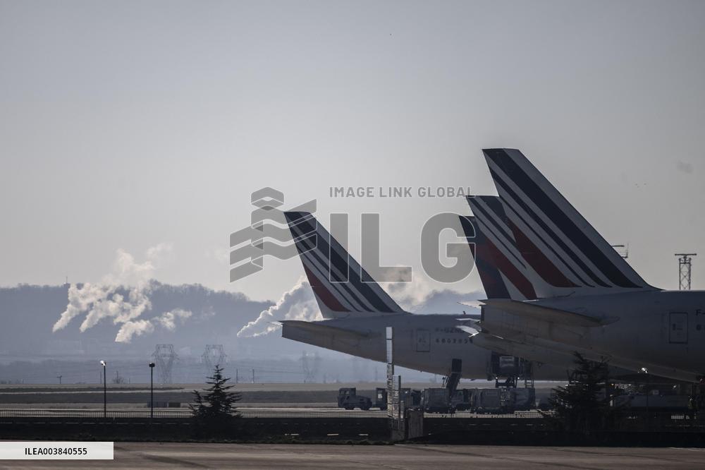 Illustration at Charles de Gaulle Airport in Paris