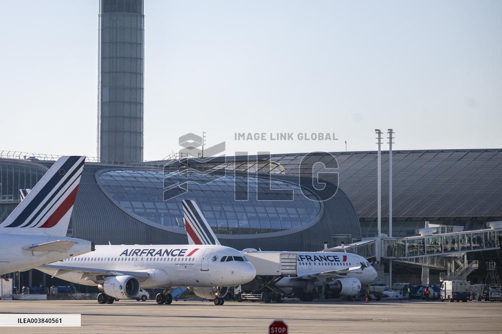 Illustration at Charles de Gaulle Airport in Paris