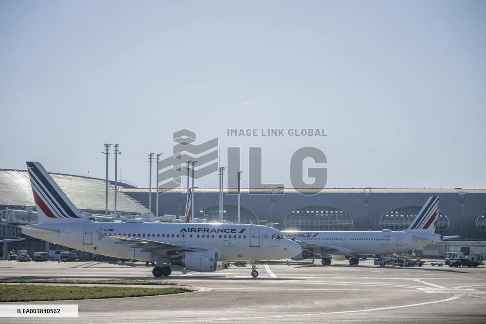 Illustration at Charles de Gaulle Airport in Paris