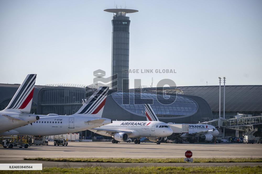 Illustration at Charles de Gaulle Airport in Paris