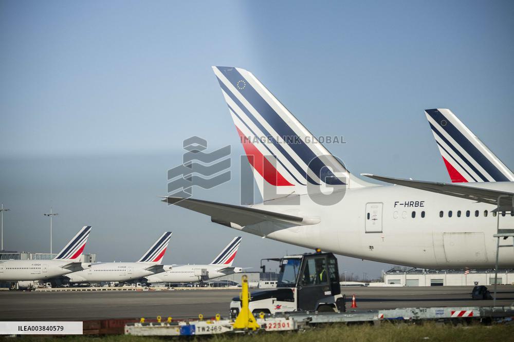Illustration at Charles de Gaulle Airport in Paris