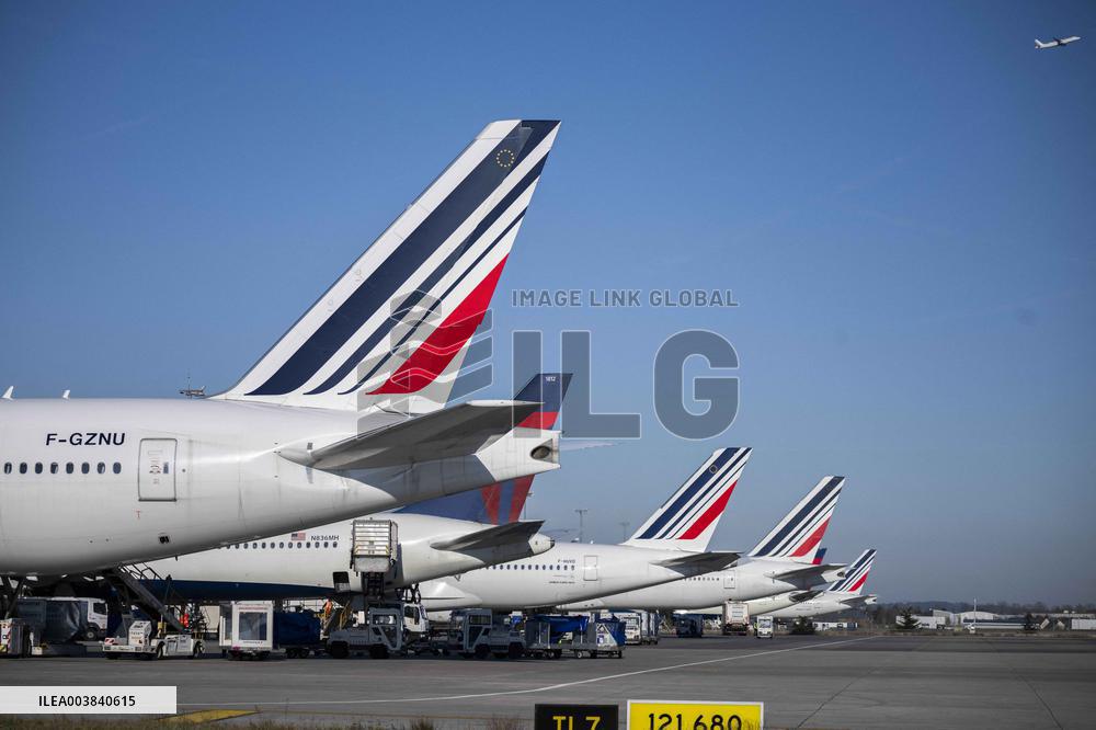 Illustration at Charles de Gaulle Airport in Paris
