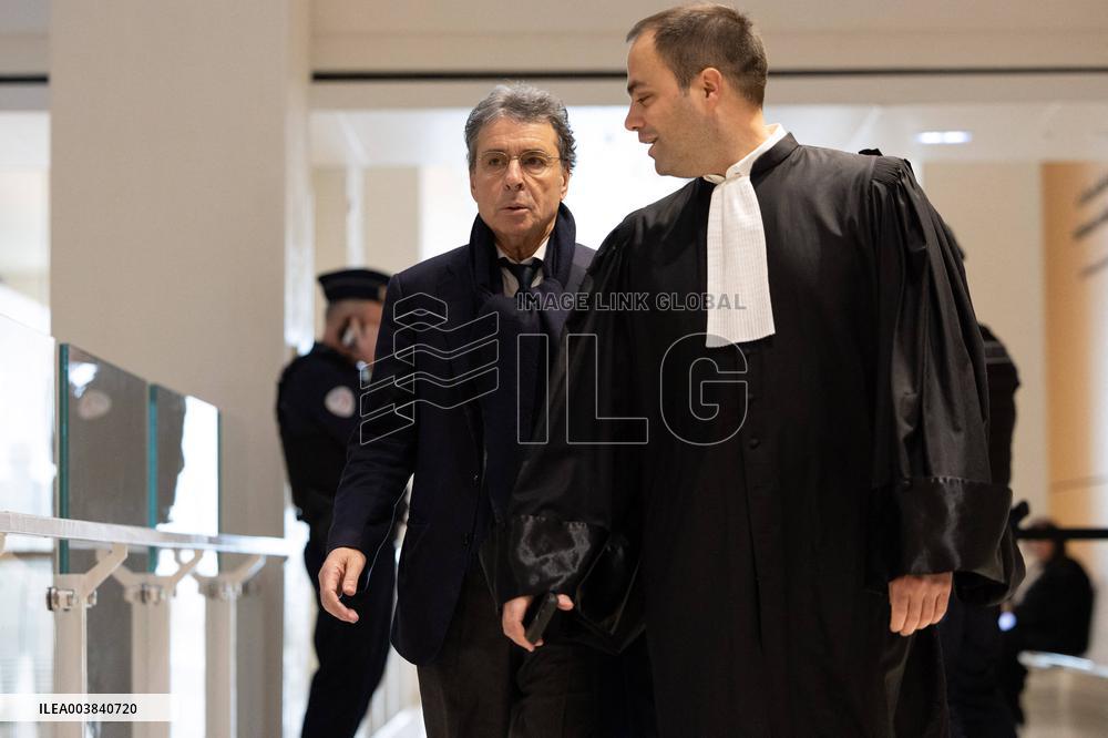 Nicolas Sarkozy trial for illegal campaign financing from Lybia - Paris