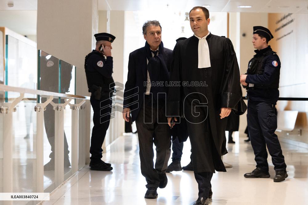 Nicolas Sarkozy trial for illegal campaign financing from Lybia - Paris