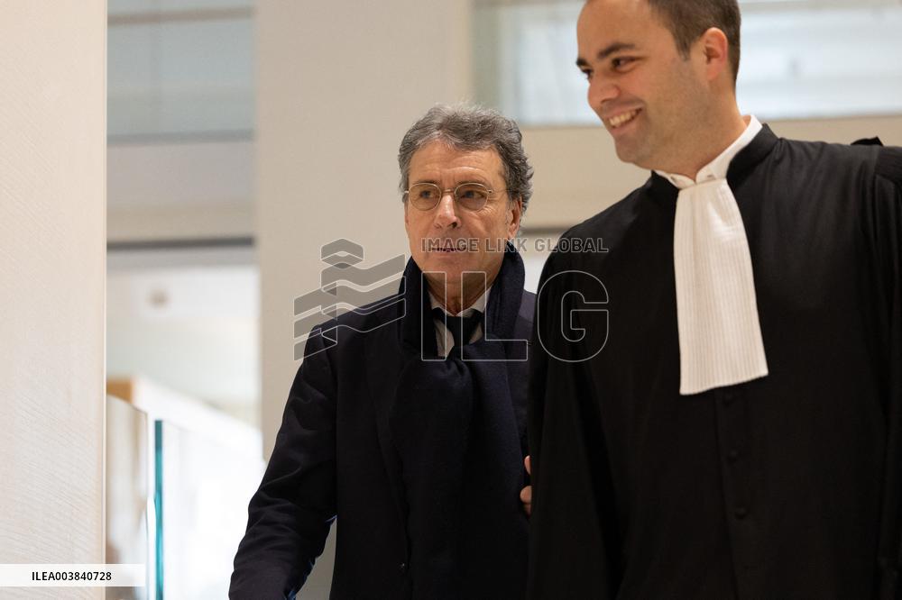 Nicolas Sarkozy trial for illegal campaign financing from Lybia - Paris