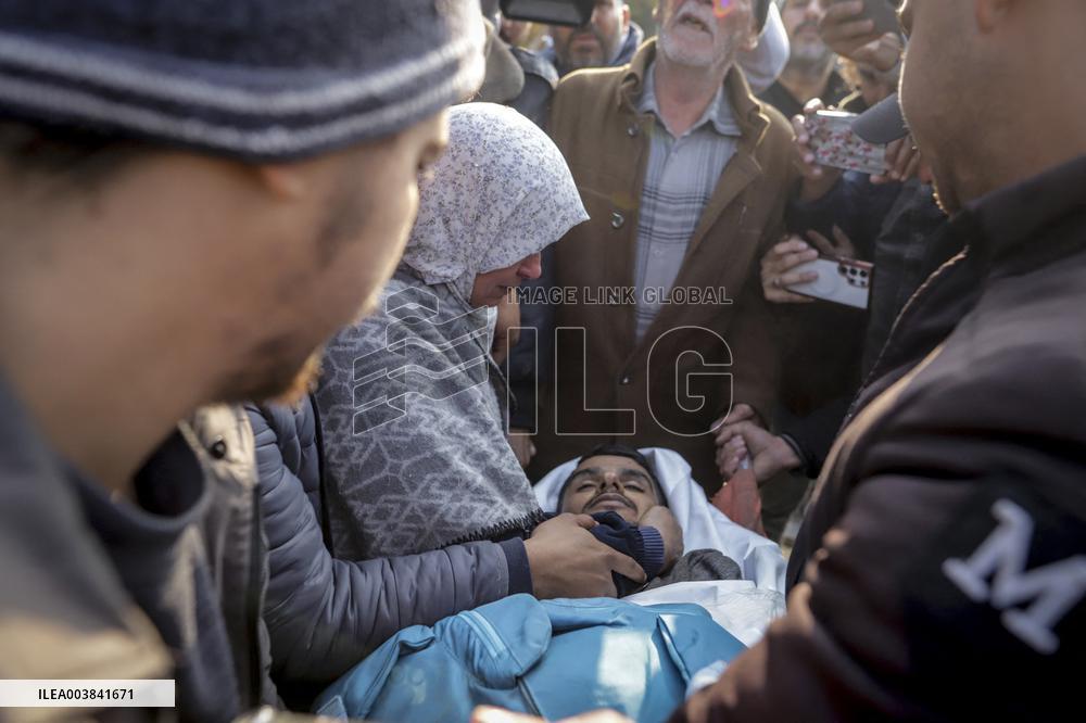 Funeral of Freelance AA Cameraman Saed Abu Nabhan Killed By Israel - Gaza