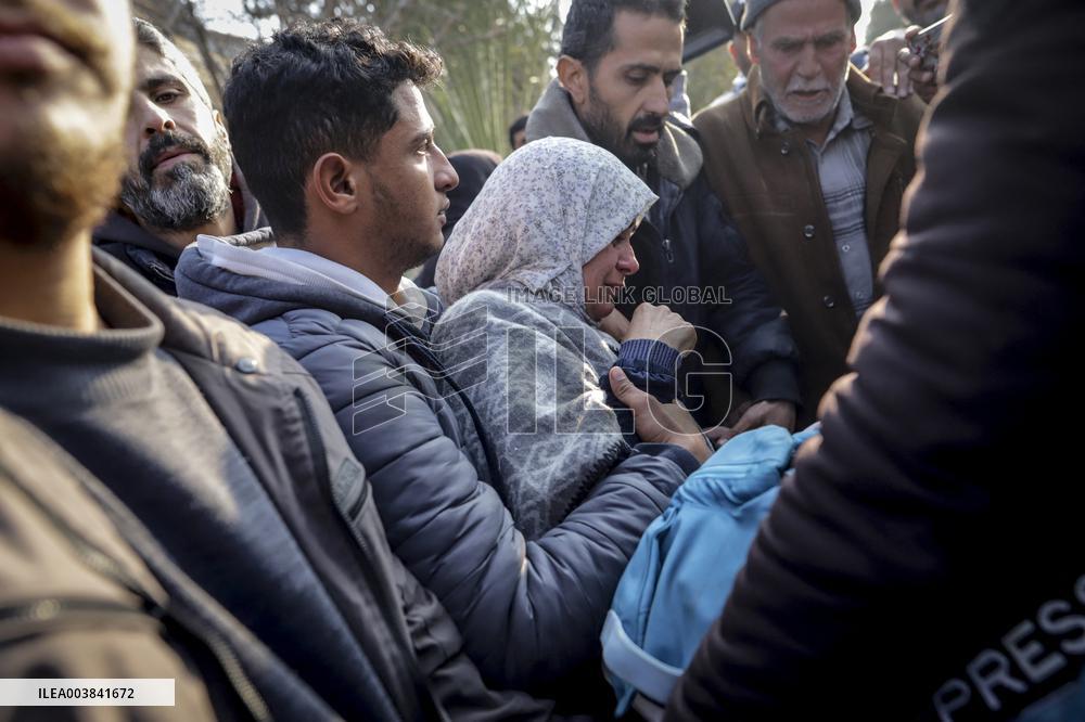 Funeral of Freelance AA Cameraman Saed Abu Nabhan Killed By Israel - Gaza