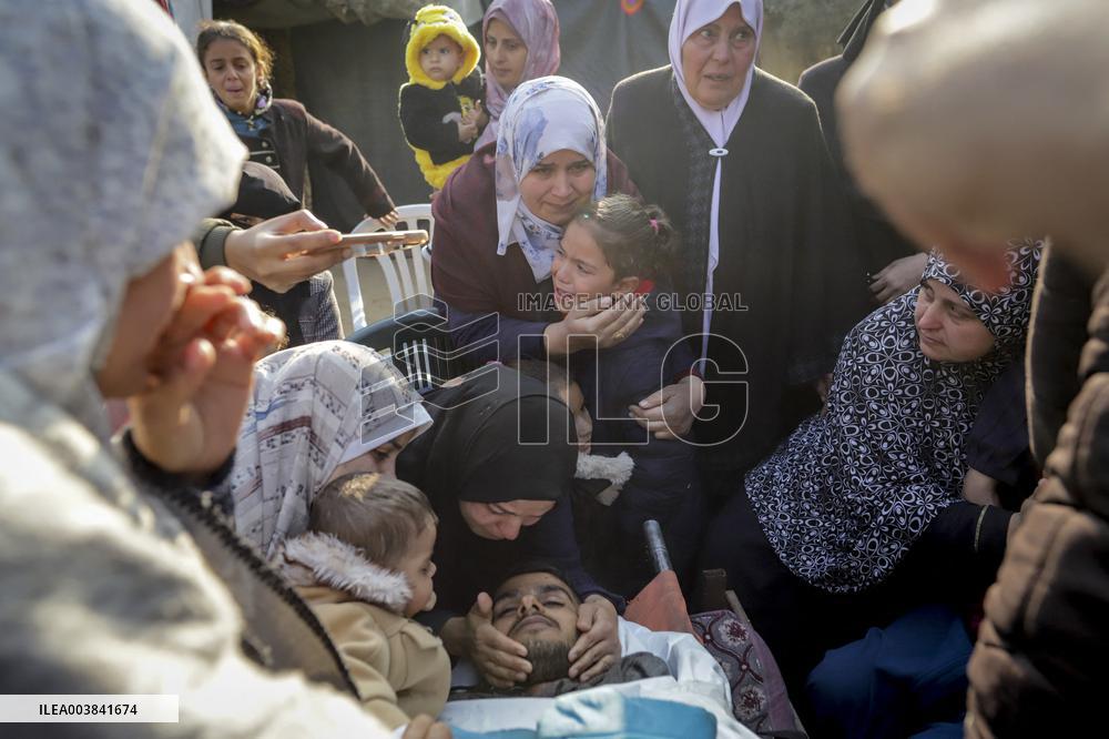 Funeral of Freelance AA Cameraman Saed Abu Nabhan Killed By Israel - Gaza