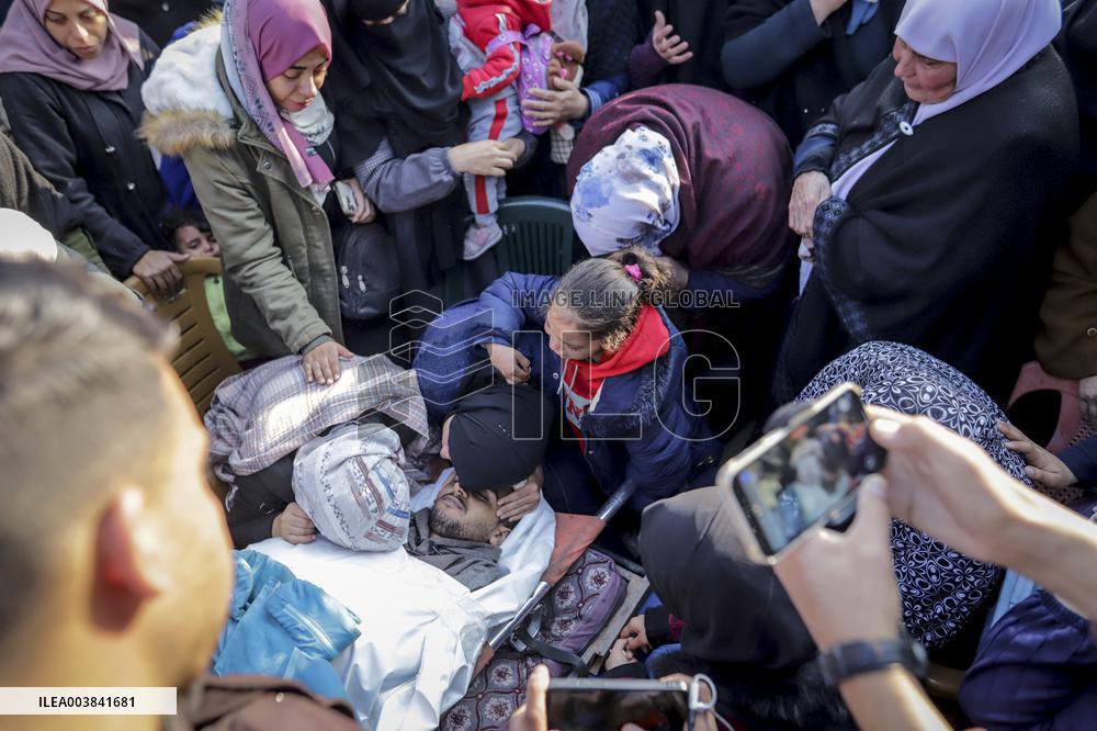 Funeral of Freelance AA Cameraman Saed Abu Nabhan Killed By Israel - Gaza