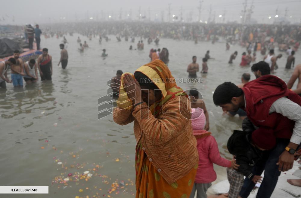 First day of Maha Kumbh Mela - India